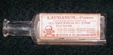 Laudanum is a tincture of opium containing approximately 10% powdered opium by weight (the equivalent of 1% morphine).<br/><br/>

It is reddish-brown in color and tastes extremely bitter. Laudanum contains almost all of the opium alkaloids, including morphine and codeine. A potent narcotic by virtue of its high morphine concentration, laudanum was historically used to treat a variety of ailments, but its principal use was as an analgesic and cough suppressant. Until the early 20th century, laudanum was sold without a prescription and was a constituent of many patent medicines. Today, laudanum is recognized as addictive and is strictly regulated and controlled throughout most of the world.<br/><br/>

Laudanum is known as a 'whole opium' preparation since it historically contained all the opium alkaloids. Today, however, the drug is often processed to remove all or most of the noscapine (also narcotine) present as this is a strong emetic and does not add appreciably to the analgesic or anti-propulsive properties of opium; the resulting solution is called Denarcotized Tincture of Opium or Deodorized Tincture of Opium (DTO).<br/><br/>

Laudanum remains available by prescription in the United States and theoretically in the United Kingdom, although today the drug's therapeutic indications are generally confined to controlling diarrhea, alleviating pain, and easing withdrawal symptoms in infants born to mothers addicted to heroin or other opioids. Recent enforcement action by the FDA against manufacturers of paregoric and opium tincture suggests that opium tincture's availability in the U.S. may be in jeopardy.