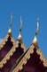 Thailand: Chofa (sky hook) on the roof of the main viharn at Wat Salaeng, Ban Chom Khwan, Amphoe Long, Phrae Province